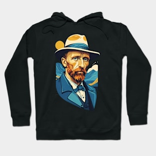 Vincent's Gaze: A Van Gogh Portrait Hoodie